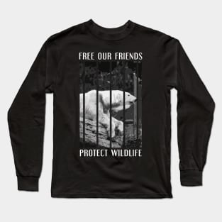 free our friends - polar bears Long Sleeve T-Shirt